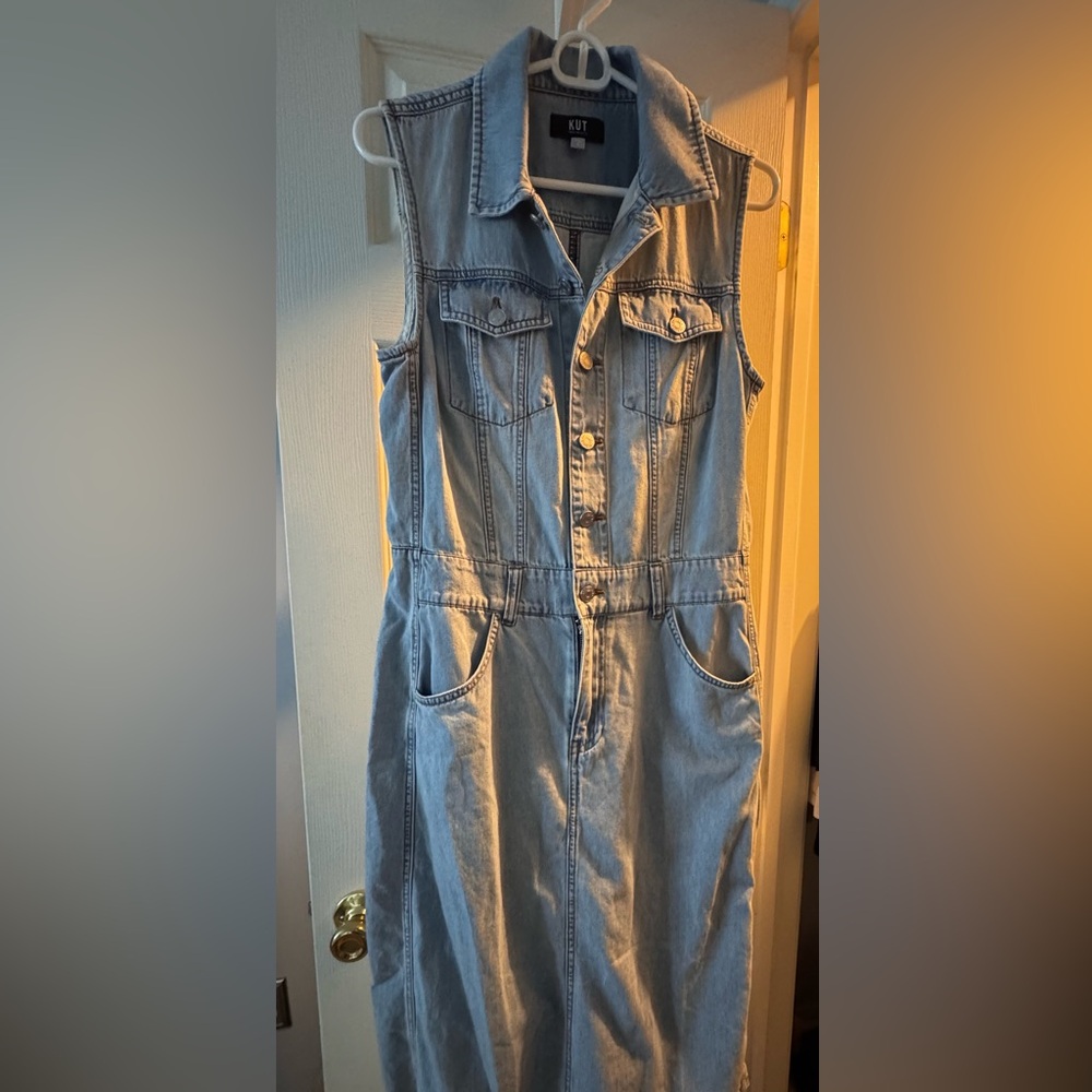 Kut from the Kloth light denim dress
